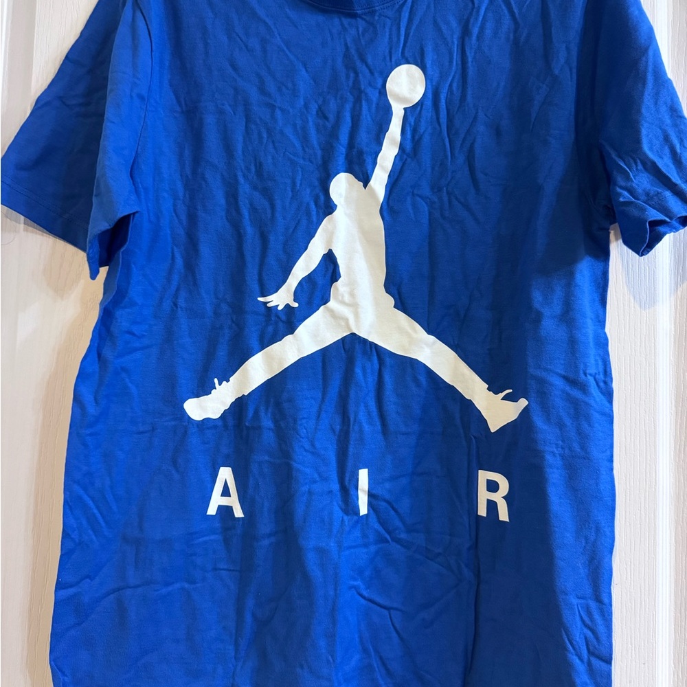 Jordan Blue Tee with White Logo